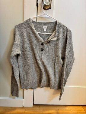 Cozy Grey Women's Sweater top and bottom